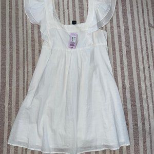NWT white dress M